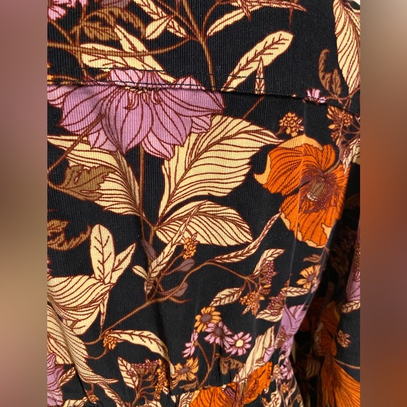 Anthropologie Pilcro Brand Corduroy Floral Dress, Size Medium - Picture 6 of 8